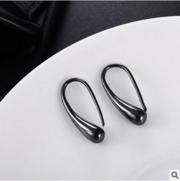 Water Drop Silver Rose Earrings 925 Sterling Silver Small Earring For Women Girl
