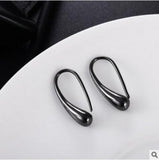 Water Drop Silver Rose Earrings 925 Sterling Silver Small Earring For Women Girl
