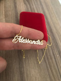 Personalized Name Necklace for Women, Stainless Steel Custom Jewelry