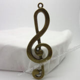 15pcs Vintage Charms Note Pendant Antique bronze DIY Jewelry Making