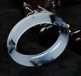 Hand Carved Round Jade Bracelet for Women Men