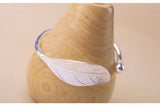 925 Silver Leaf Charm Bracelet Women Xmas Gift