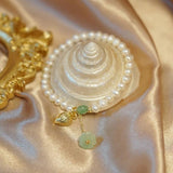 Women Bracelet Natural Pearl Buddha Statue Character
