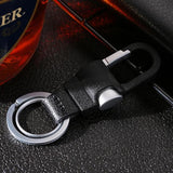 Jobon Men Key Chain Custom Leather Key Ring Holder Gift Carbine Jewelry