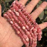Argentine Rhodochrosite Chips Oval Beads DIY Bracelet Crystal Quartz