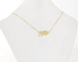 Custom Name Necklace, Stainless Steel Small Name Pendant