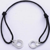 925 Sterling Silver Handcuffs Rope Chain Bracelets