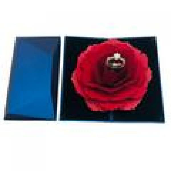 3D Paper Rose Flower Ring Box Engagement/Wedding Ring Surprise