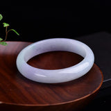 Zheru Jewelry Natural Myanmar Jadeite 54-64mm Light Purple Bracelet