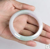 Zheru Jewelry Burmese Jadeite 54-62mm Bracelet Princess Gift
