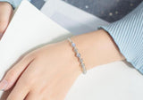 Moonstone & Round Beads Bracelet 925 Sterling Silver Fine Jewelry GTLS551