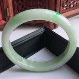 Zheru Jewelry Natural Burmese Jade Light 54-62mm Bracelet
