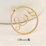 20pcs Copper Alloy Round Shape Charms Earring/Bracelet/Necklace Pendants