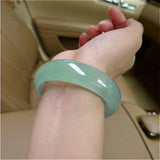 Zheru Ice Green Jadeite Bracelet 54-64mm