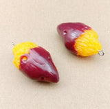 Arrival Resin Cabochons DIY Jewelry Charms 50pcs Fruit Lemon Strawberry Peach