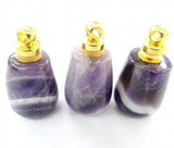Natural Stone Quartz Crystal Turquoises Tiger Eye Charms Pendant