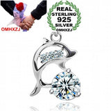 Geometric Dolphins Woman Kpop Star 925 Sterling Silver Pendant