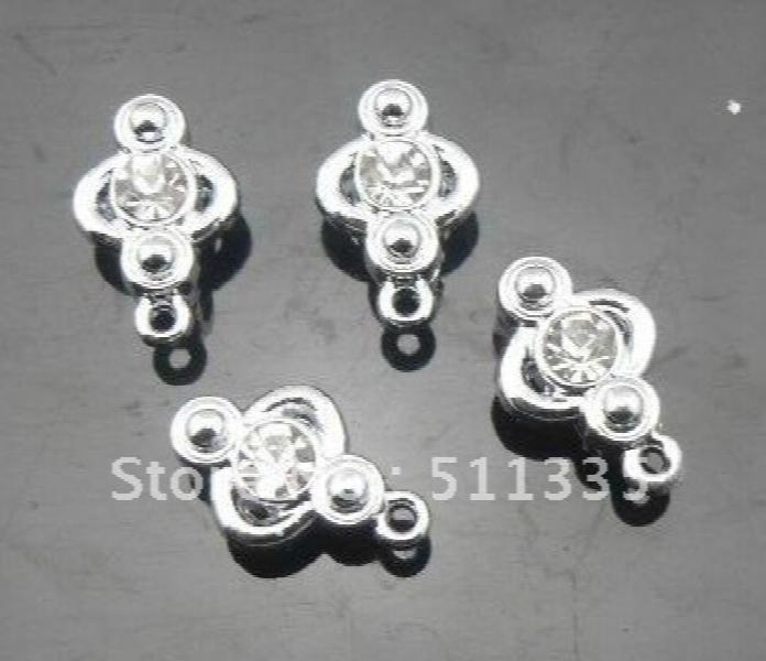 100pcs 8mm Rhinestone Slide Charms DIY Accessories for Wristband