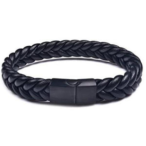 Men's Leather Bracelet Magnetic Clasp Mens Jewelry