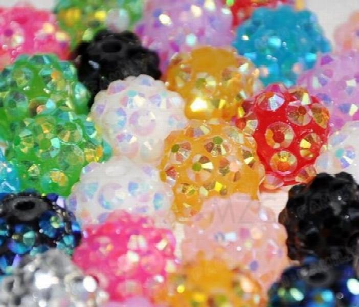 20 Resin Crystal Beads Basketball Wives DIY Finding 10*12 mm