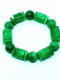 Natural Green Jade Beads Amulet Bracelet Jewelry