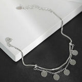 Silver 925 Sterling Chain Bracelet Bangle Femme Mancuernas Ajustables