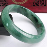 Dark Green Burmese Jadeite Bracelet, Princess Jewelry Gift