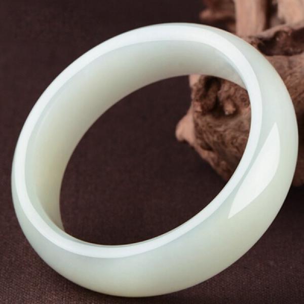 Zheru Hetian Jade 54-64mm Bracelet Princess Jewelry Gift for Mother and Girl