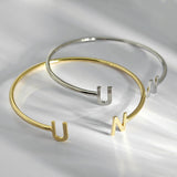 Initial Bracelet DOREMI Baby Bangle Child Adult Size Unique Cuff Jewelry