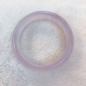 Zheru Natural Agate Chalcedony 54-64mm Light Purple Bracelet