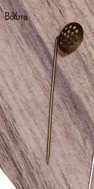 Metal Brass 12MM Mesh Lapel Pin Base 30 Pieces/Lot