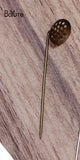 Metal Brass 12MM Mesh Lapel Pin Base 30 Pieces/Lot