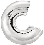 10pcs 925 Sterling Silver Crimp Bead Cap Stopper for DIY Jewelry