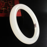 Zheru Jewelry Hetian Jade Bracelet for Women, 54-64mm, Elegant Princess Style