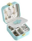 Women's Leather Jewelry Box Portable Display Case Travel Storage Rack