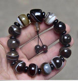 15x10mm Madagascar Silk Agate Energy Stone Healing Bracelet