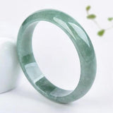 Zheru Natural Burmese Jadeite 54mm-64mm Bracelet for Mother to Girlfriend