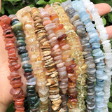 Natural Labradorite Tourmaline Agate Quartz Crystal Stone Bead for DIY Bracelet