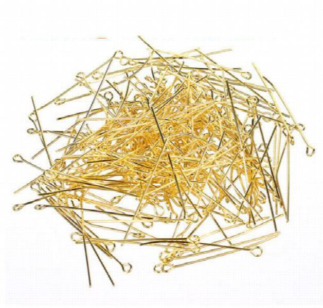 200pcs Red/Silver Eye Head Pin 20 30 40 50 mm Jewelry Making Findings