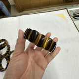 Natural Yellow Tigereye Stone Bead Bracelet 14x20mm