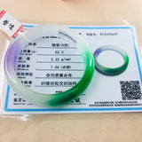 Natural Jadeite Bracelet Princess Jade Purple Green 54-62mm