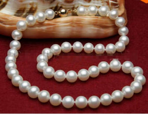 Fresh Water Pearl Necklace 9-10mm 17" Women Gift