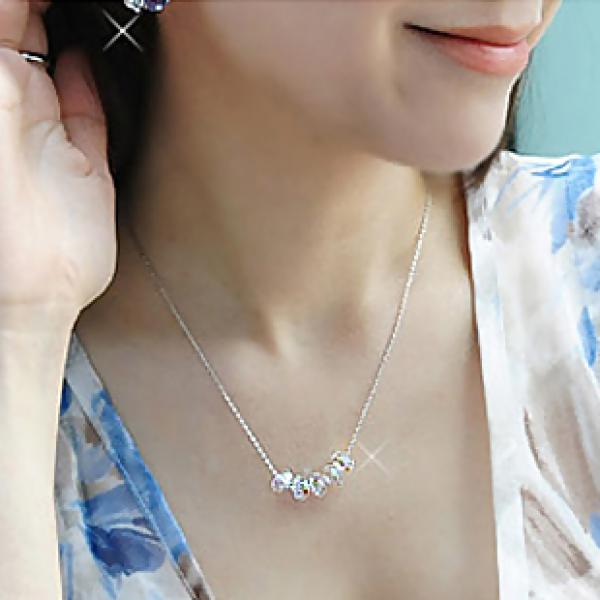 925 Silver Stone Necklace & Pendant for Women - Lady Gift