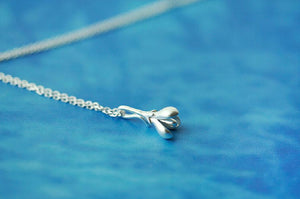 925 Silver Flower Choker Necklace Women's Jewelry Kolye Collares