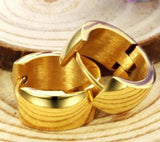 12pair/set Hoop Earrings High Polish Smooth Round Jewelry Earring