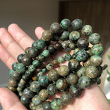 4-12mm African Turquoise Stone Beads Round Smooth Loose Beads 15in