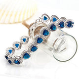 Heart CZ Tennis Bracelet with Zircons