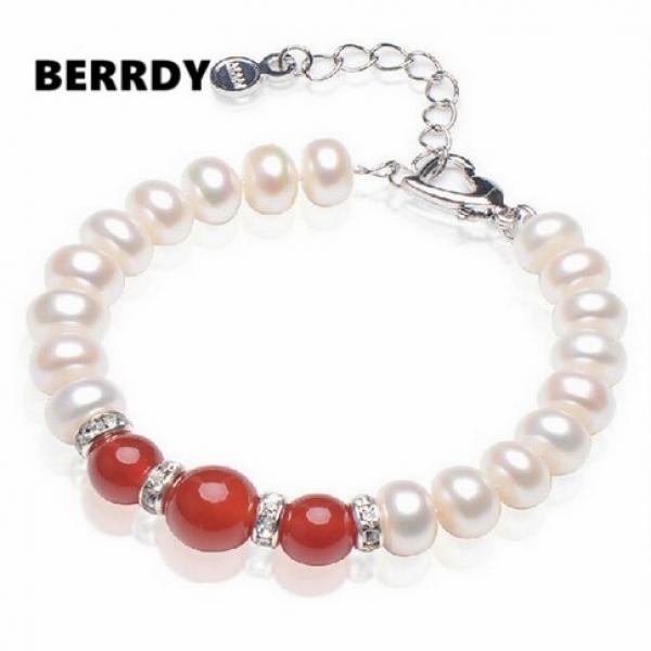 REAL PEARL Freshwater Pearl Bracelet for Luck, Gift