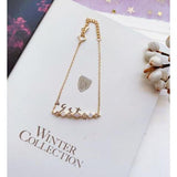 Japanese Opal Retro Geometric Diamond Bracelet, Gold-Plated Ins Wind High Value