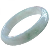 Zheru Jewelry Natural Light Flower Burmese Jadeite 54-64mm Bracelet
